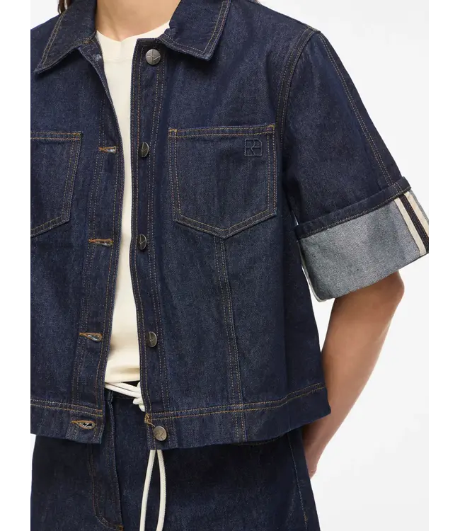Rouge Edit MARTINE 2/4 DENIM SHIRT