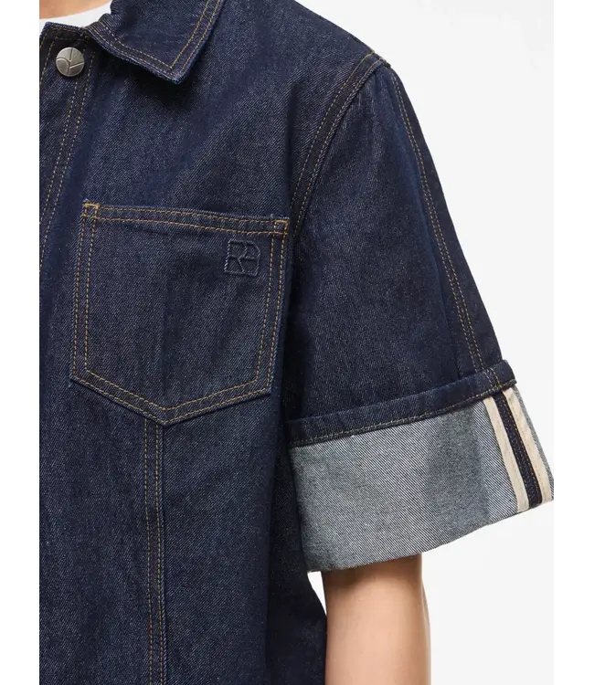 Rouge Edit MARTINE 2/4 DENIM SHIRT