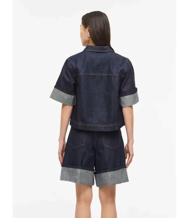Rouge Edit MARTINE 2/4 DENIM SHIRT