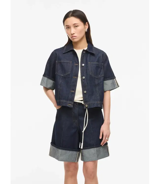 Rouge Edit MARTINE 2/4 DENIM SHIRT