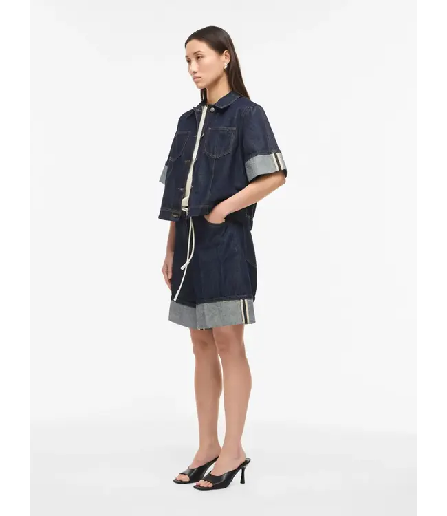 Rouge Edit Martine 2/4 Denim Shorts