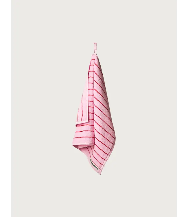 BONGUSTA Naram Guest Towels baby pink & ski patrol