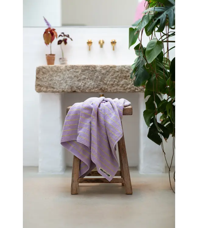 BONGUSTA Naram Guest Towels lilac & neon yellow