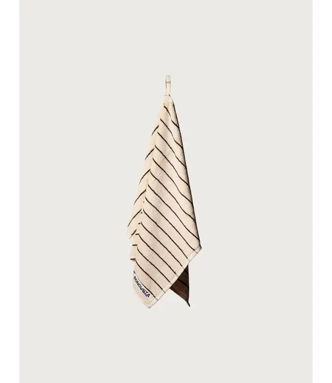 BONGUSTA Naram Guest Towels creme & ink