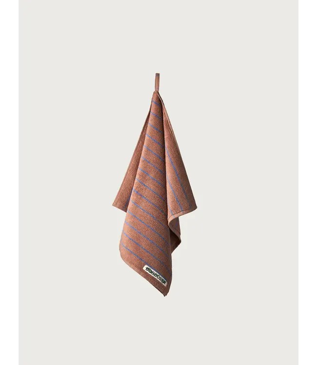 BONGUSTA Naram Guest Towels baby camel & ultramarine