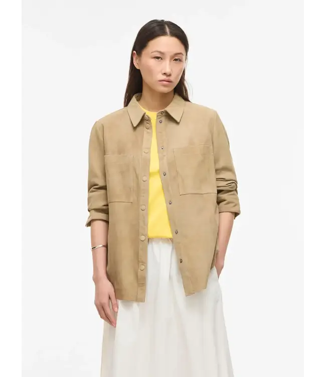 Rouge Edit Darla  Suede Shirt