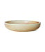 HKliving Chef ceramics: deep plate rustic cream/brown, M