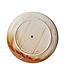 HKliving Chef ceramics: deep plate rustic cream/brown, M