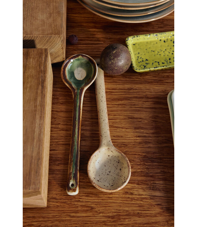 HKliving 70s ceramics: serving spoons hills, set of 2