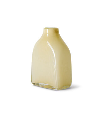 HKliving Atelier glass vase cream, medium