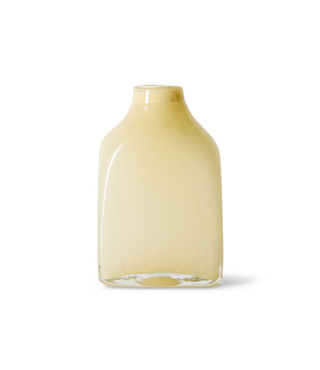 HKliving Atelier glass vase cream, medium
