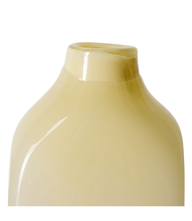 HKliving Atelier glass vase cream, medium