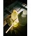 HKliving Atelier glass vase cream, medium