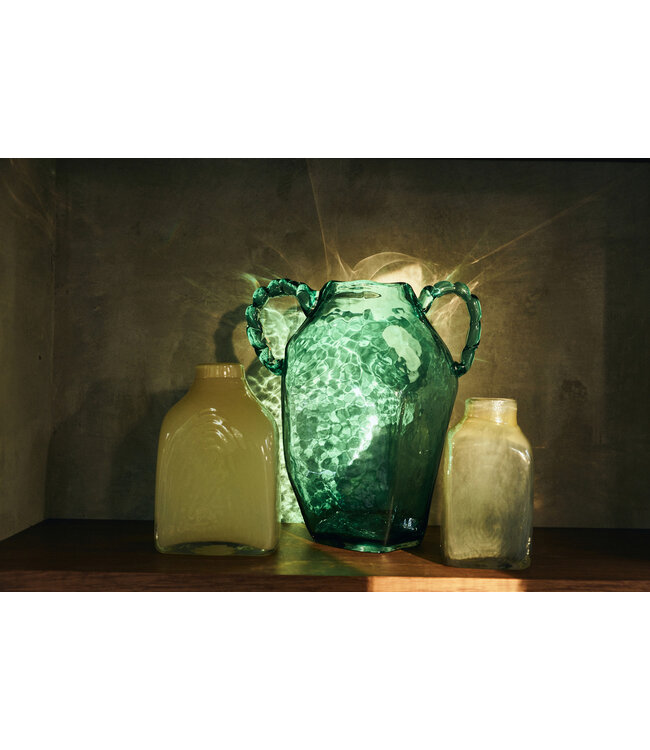 HKliving Atelier glass vase cream, medium