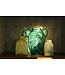 HKliving Atelier glass vase cream, medium