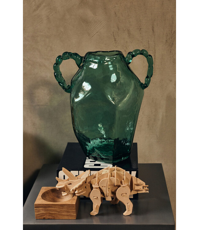 HKliving Teak cube bowl small