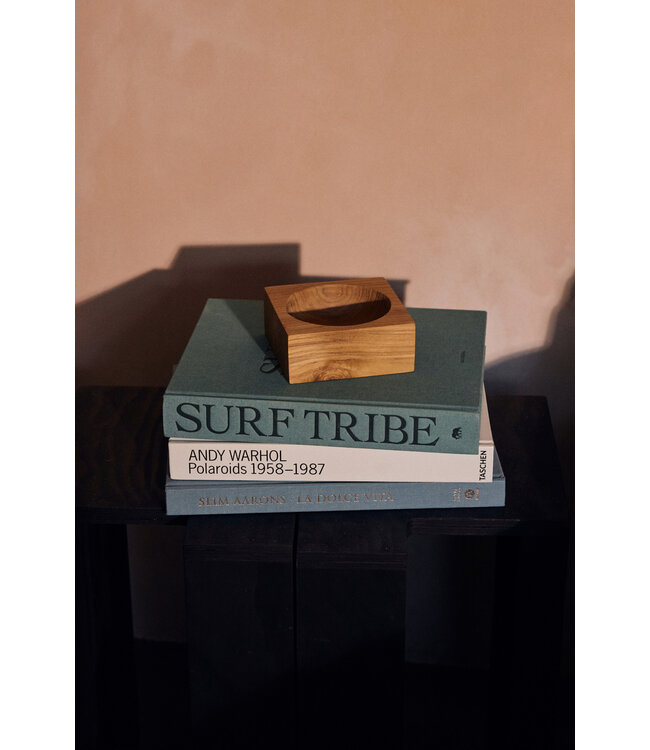 HKliving Teak cube bowl small