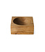 HKliving Teak cube bowl small