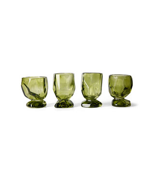 HKliving Glasses, emerald Nienke Sikkema for HKLIVING, set of 4