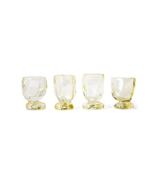 HKliving Glasses, citrine Nienke Sikkema for HKLIVING, set of 4