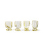 HKliving Glasses, citrine Nienke Sikkema for HKLIVING, set of 4