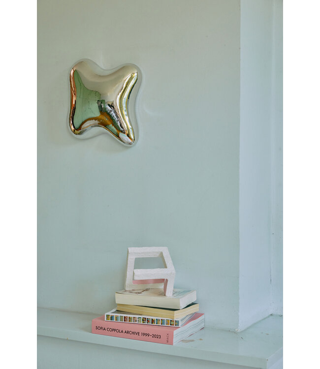 HKliving Orb wall sculpture chrome