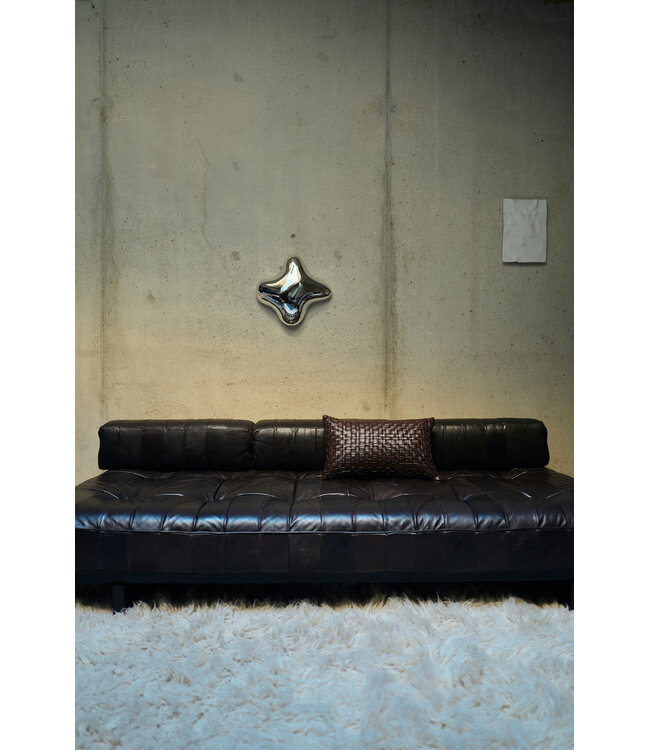 HKliving Orb wall sculpture chrome