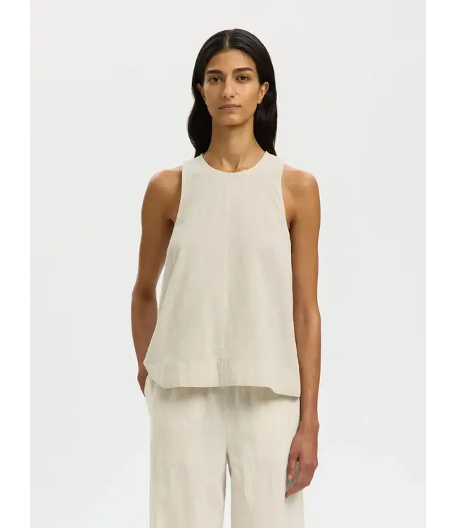 Selected Luisa linen blend top noos