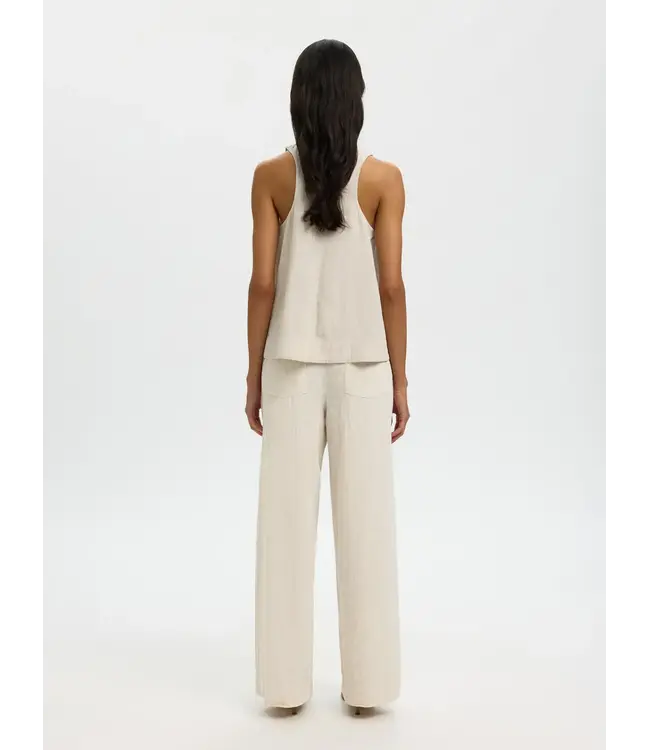 Selected Luisa linen blend top noos