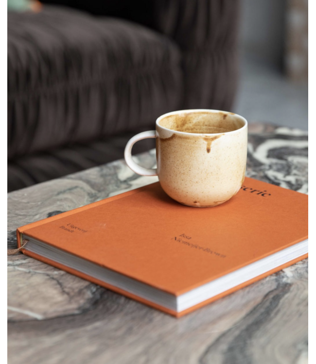 HKliving Chef ceramics: mug rustic cream/brown