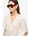 Rouge Edit Kaia 2/4 V-Neck Top / size 36