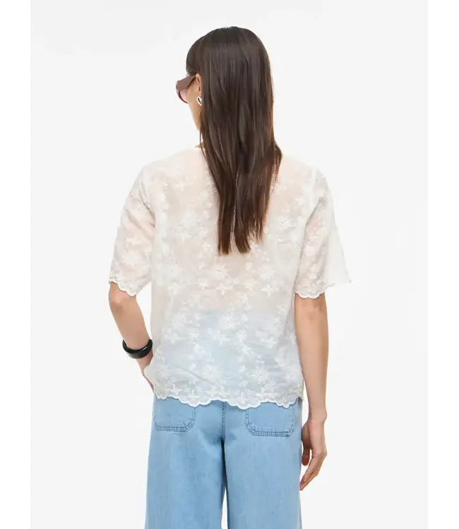 Rouge Edit Kaia 2/4 V-Neck Top / size 36