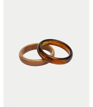 BOW19 Bangle 2 set Terracotta/brown