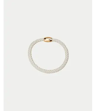 BOW19 Elastic thin hairband Offwhite