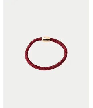 BOW19 Elastic thin hairband Burgundy