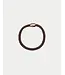 BOW19 Elastic thin hairband dark brown