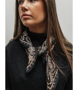 BOW19 Paisley Scarf Black