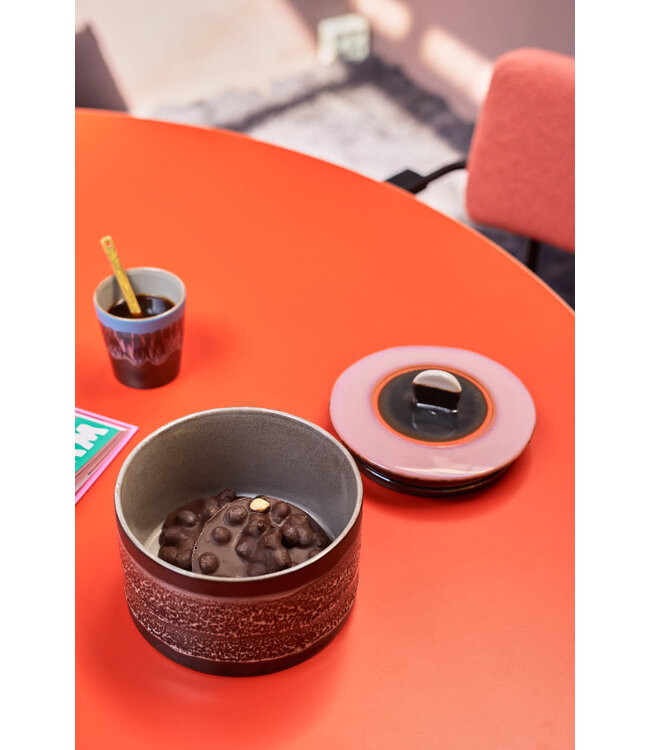 HKliving 70s ceramics  cookie jar, Disco