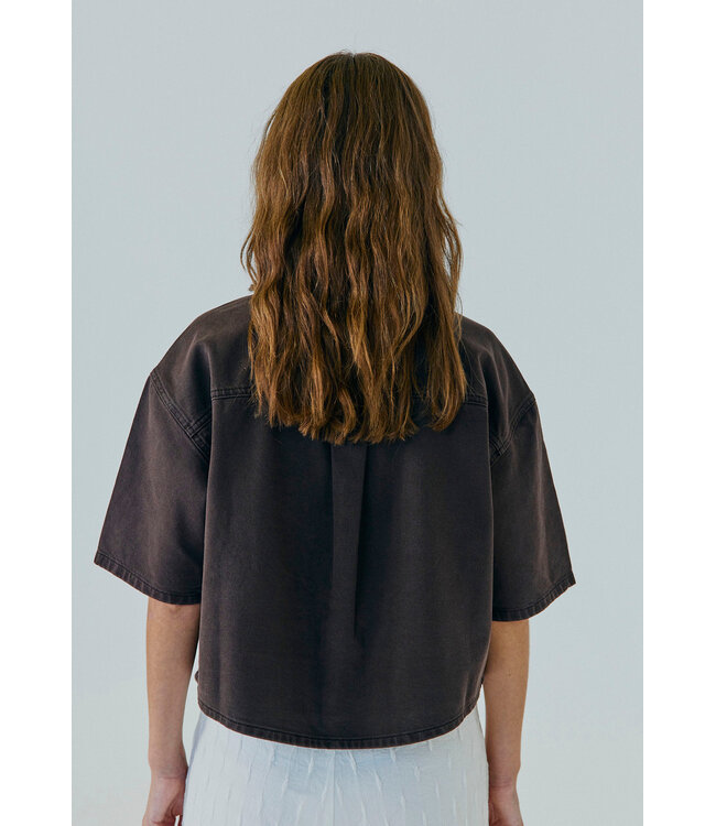 Norr Kenzie SS denim shirt