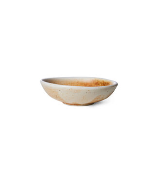 HKliving Chef ceramics: small dish cream/brown