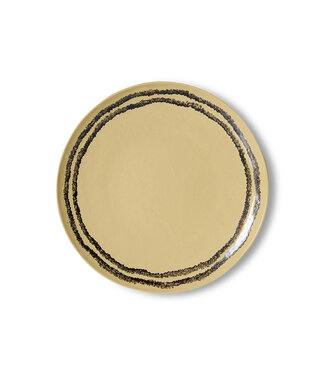 HKliving 70s ceramics: Dinner plate, Vanilla