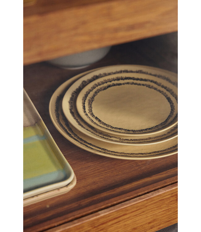 HKliving 70s ceramics: Dinner plate, Vanilla
