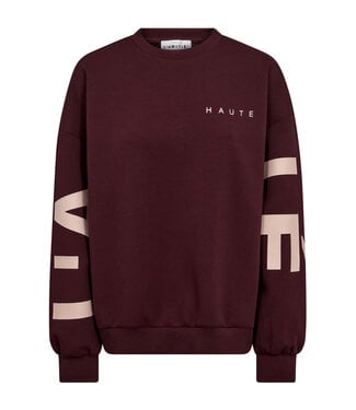Haute L'Amitié Maxi Split Logo Sweat