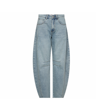 Haute L'Amitié Drew Barrel Panel Jeans Bleached Denim / size XL
