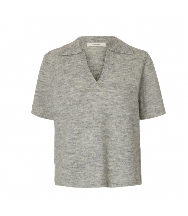 Selected LULU SS KNIT POLO NOOS / size XS