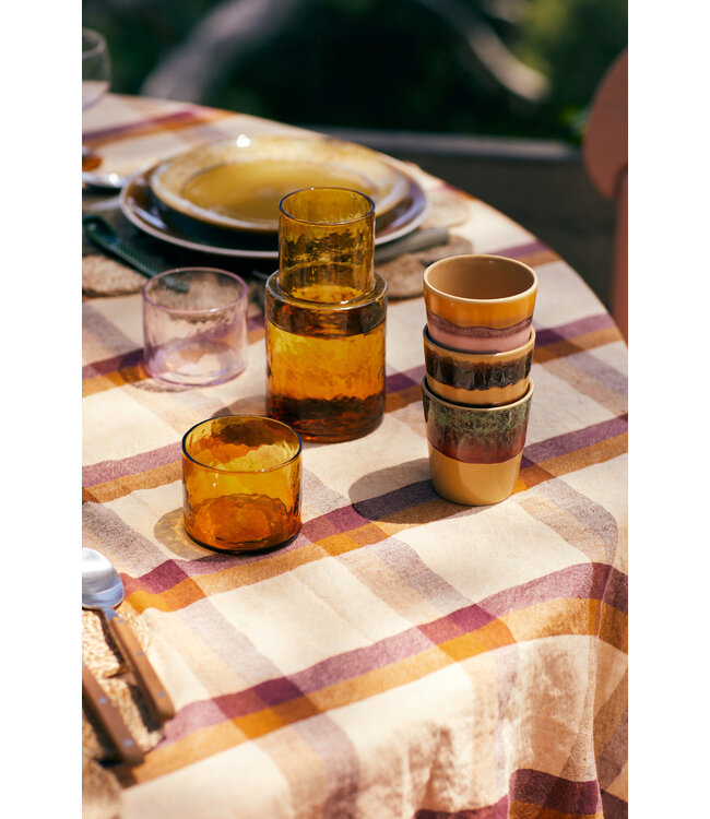 HKliving Tube glass amber