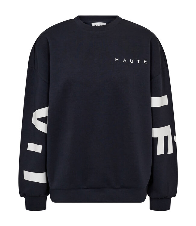 Haute L'Amitié Maxi Split Logo Sweat