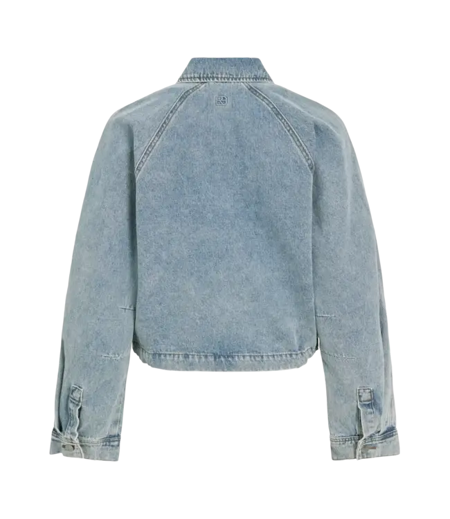 Rouge Edit Tiana Denim Bomber Jacket