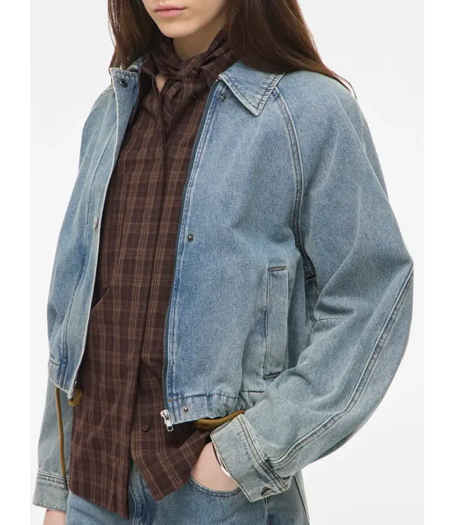 Rouge Edit Tiana Denim Bomber Jacket