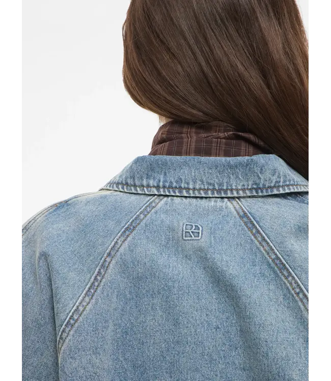 Rouge Edit Tiana Denim Bomber Jacket